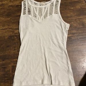 White tank top